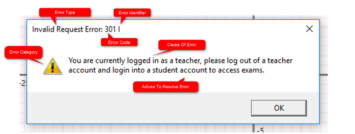 Error Message Example