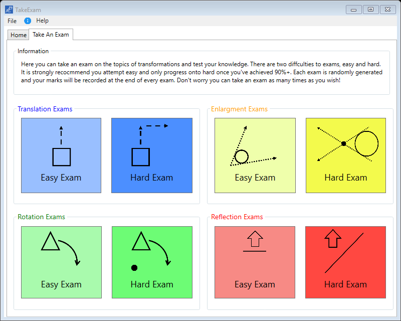 Exam Window - Take An Exam